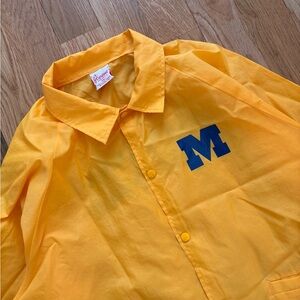 University of Michigan Wolverines UoM Cardinal Vintage 70s Coaches Jacket XXL